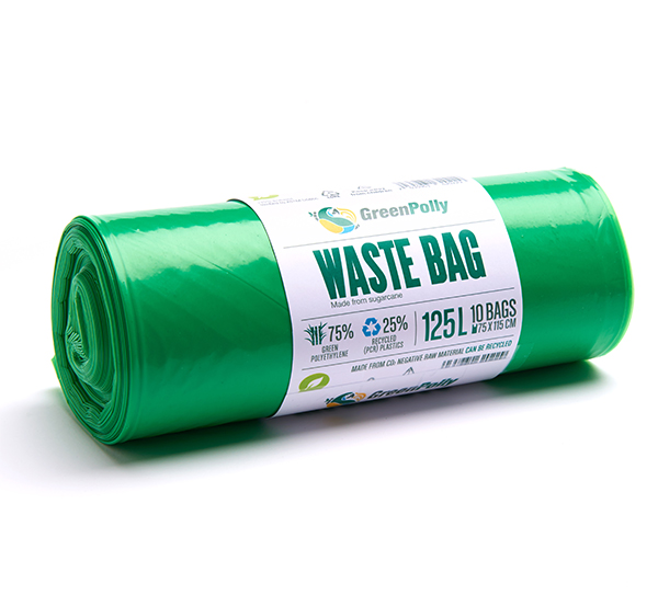 GreenPolly Waste Bag 125L Green